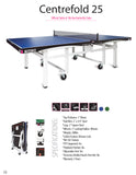 Table tennis table CENTREFOLD 25+ (ITTF)
